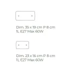 Llambë muri e punuar me dorë në xhami të fryrë dhe të dekoruar veneciane - Mary Viadurini