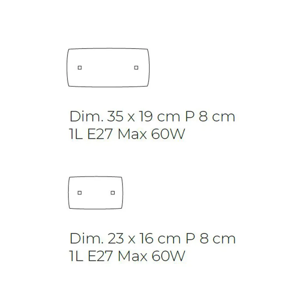 Llambë muri e punuar me dorë në xhami të fryrë dhe të dekoruar veneciane - Mary Viadurini