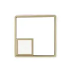 Llambë muri me LED në metal të lyer me ar - formale Viadurini