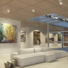 Llambë muri dekorative Led 14W në alumin e bardhë ose të zezë - Vernon Viadurini