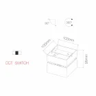 Llambë muri dekorative Led 14W në alumin e bardhë ose të zezë - Vernon Viadurini