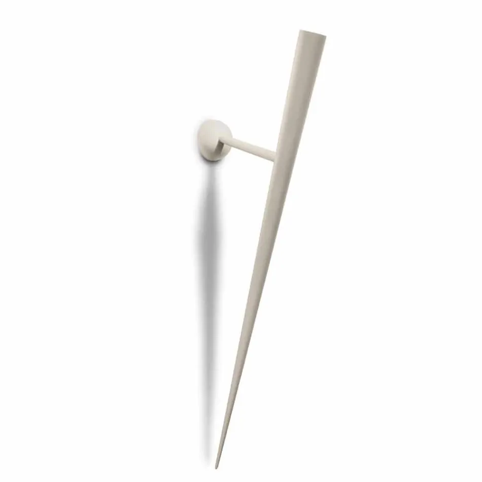 Llambë muri në metal të lyer me LED të integruar të prodhuar në Itali - Froni Viadurini