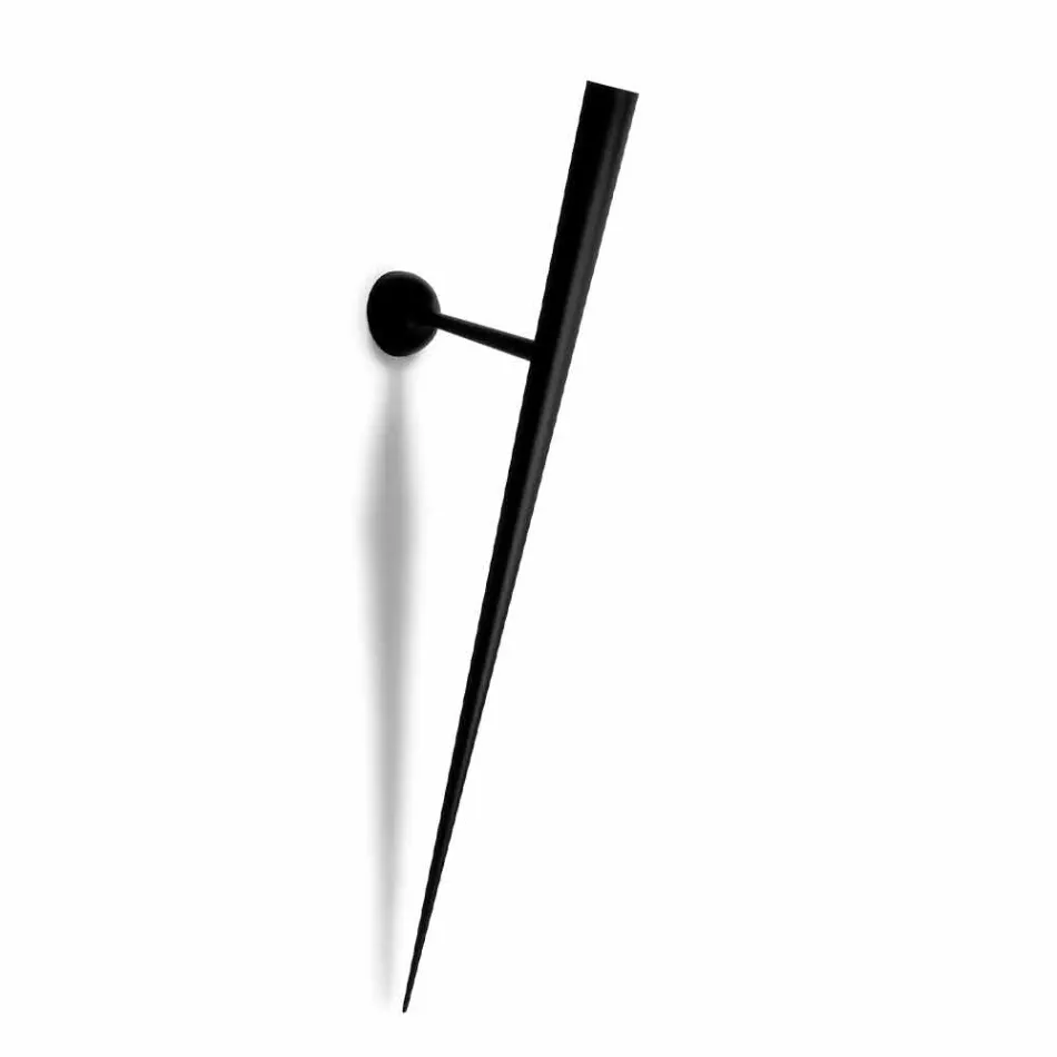 Llambë muri në metal të lyer me LED të integruar të prodhuar në Itali - Froni Viadurini