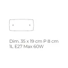 Llambë muri e qelqit të fryrë me dorë "Nëna e Perlës" në Venecia - Kristal Viadurini