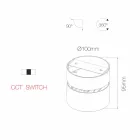 Llambë muri 14W Led për ambiente të brendshme në alumin të bardhë ose të zi - Kinë Viadurini