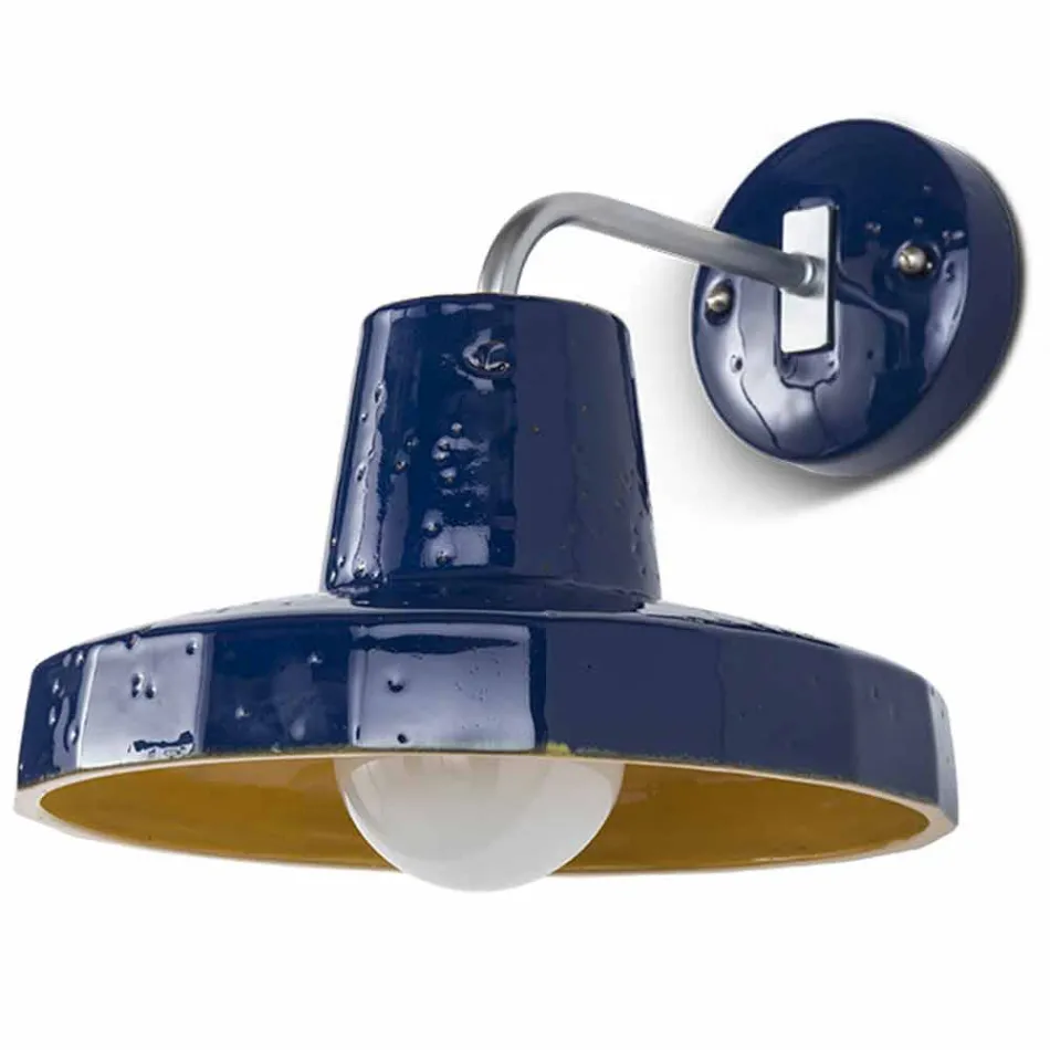 Llambë muri moderne në Toscan majolica dhe bronzi, Rossi Toscot Viadurini