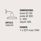 Llambë muri moderne në Toscan majolica dhe bronzi, Rossi Toscot Viadurini