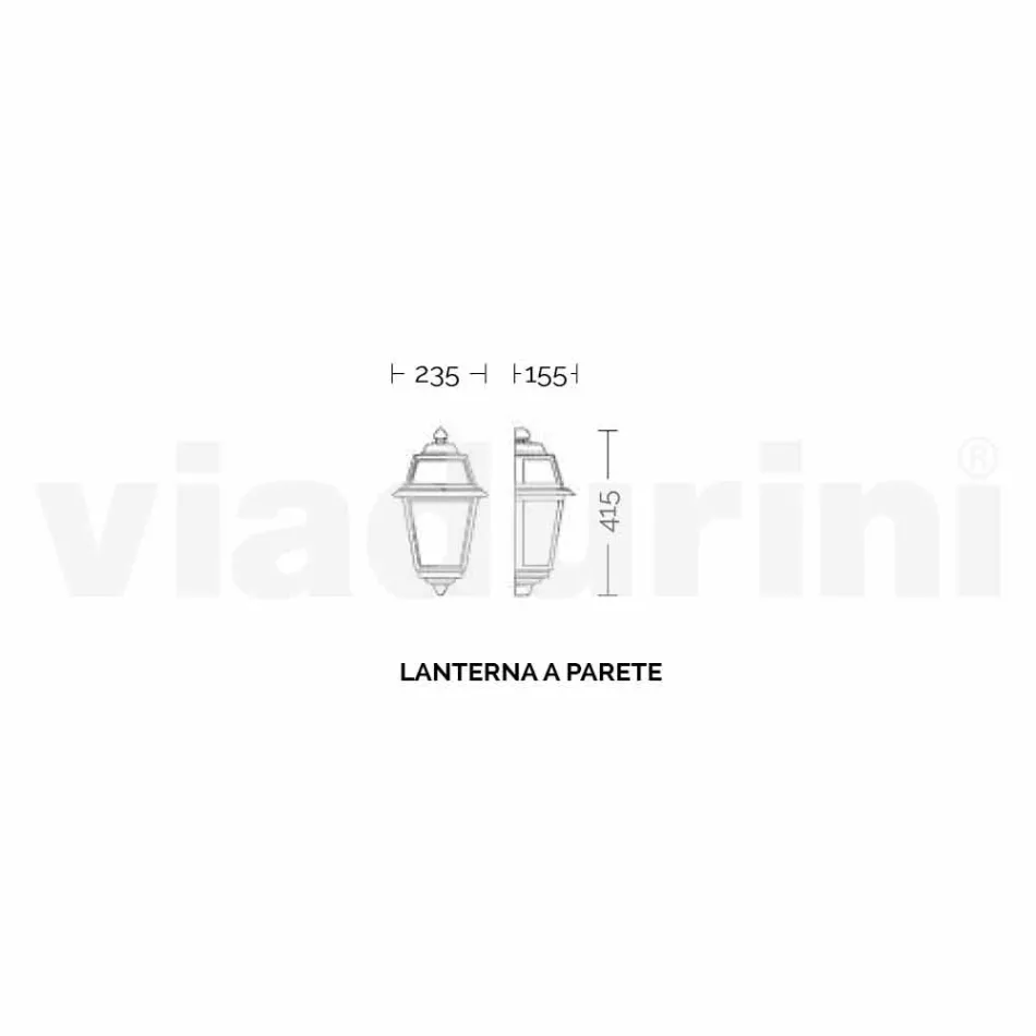 Llambë muri për natyrë klasike të bërë në Itali, alumini Kristel Viadurini