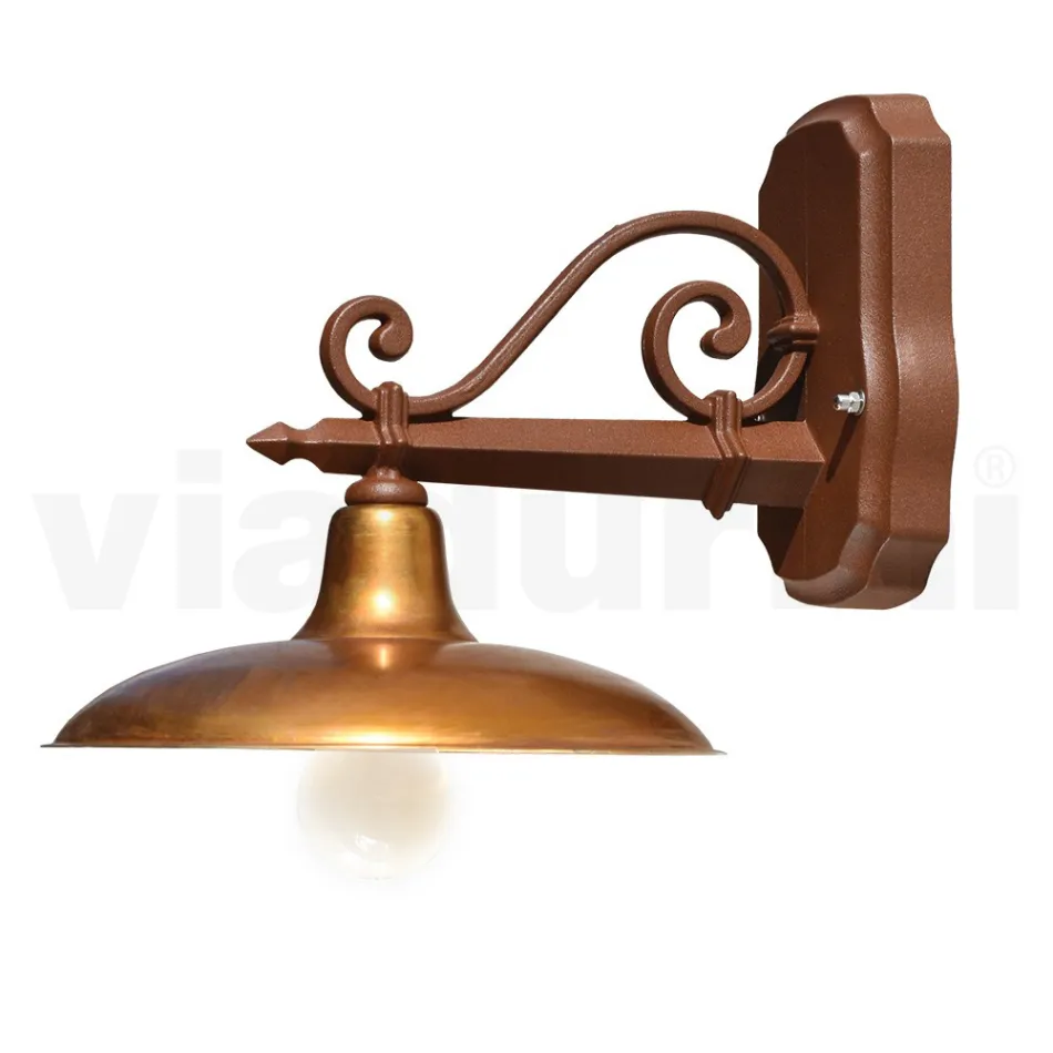 Llamba muri e jashtme në alumin dhe tunxh Prodhuar në Itali - Adela Viadurini