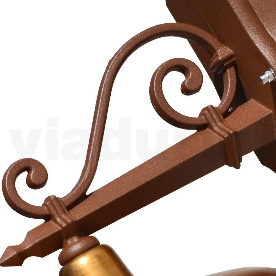 Llamba muri e jashtme në alumin dhe tunxh Prodhuar në Itali - Adela Viadurini