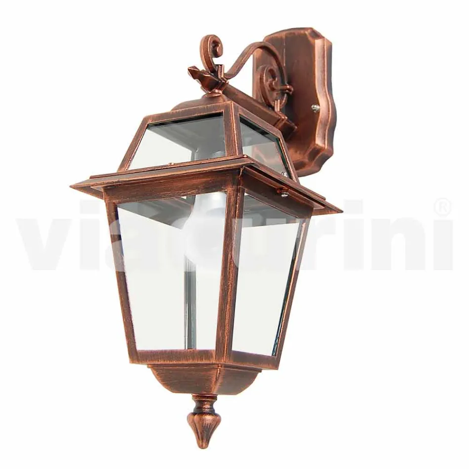 Llambë muri në natyrë në alumin, e bërë në Itali, Kristel Viadurini