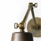 Llambë muri e rregullueshme në hekur Loft Il Fanale Viadurini