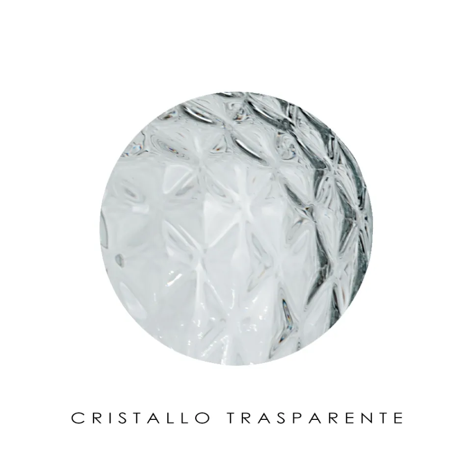 Llambë tavoline e punuar me dorë veneciane me xham të fryrë - Dalia Balloton Viadurini