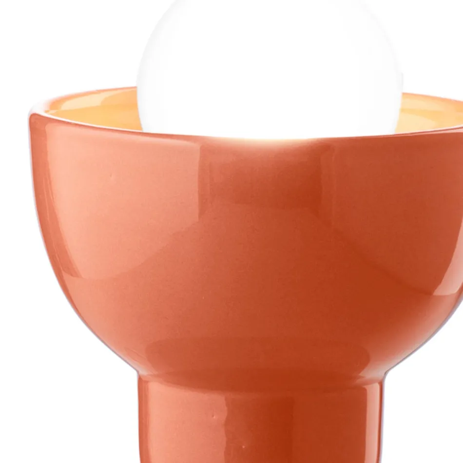 Llambë tavoline e ulët qeramike në 2 ngjyra Prodhuar në Itali - Berimbau Viadurini