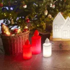 Projektimi i llambës së tavolinës me qiri të bardhë ose të kuq nga Slide - Fiammetta Viadurini