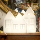 Kasetë e llambës së tryezës Slide me dizajn të bardhë ose të kuq prodhuar në Itali - Kolme Viadurini