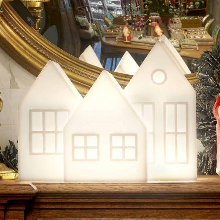 Kasetë e llambës së tryezës Slide me dizajn të bardhë ose të kuq prodhuar në Itali - Kolme Viadurini