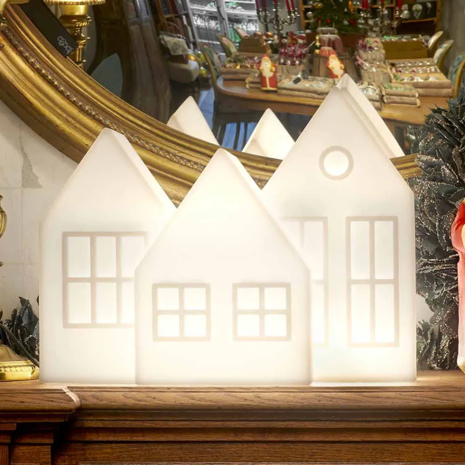 Kasetë e llambës së tryezës Slide me dizajn të bardhë ose të kuq prodhuar në Itali - Kolme Viadurini