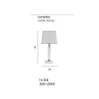 Llambë tavoline klasike italiane e punuar me dorë dhe hije - Malajzi Viadurini