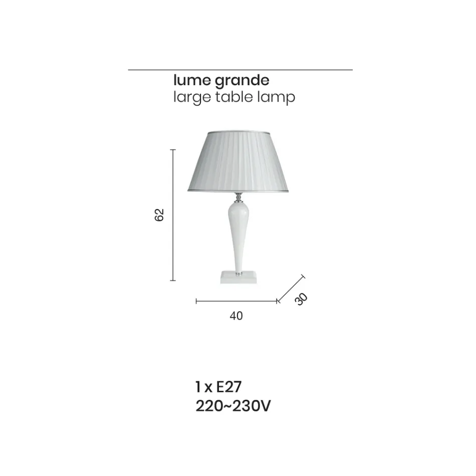 Llamba tavoline dhe abazhur klasik italian i punuar me dore - Rapallo Viadurini