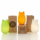 Rrëshqisni llambën tryezë me ngjyra Bubo të dizajnit të bufës të bërë në Itali Viadurini