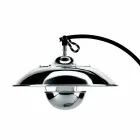 Llambë tavoline me strukturë prej lisi dhe metali të prodhuar në Itali - Lumetto Viadurini