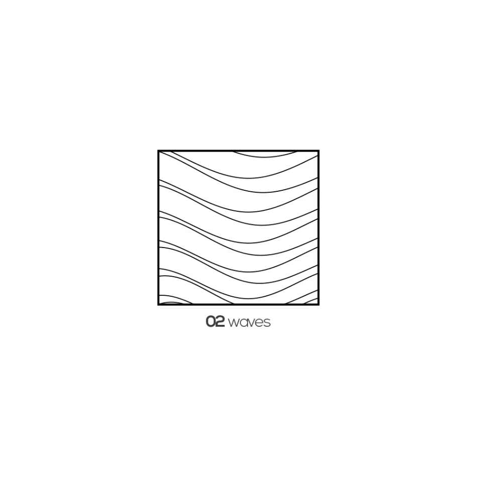 Llambë Tavoline Kristal Akrilik Transparente me Dekorim të Gdhendur - Bertella Viadurini