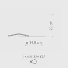 Llambë tavoline me stil modern në qeramikë Prodhuar në Itali - Batucada Viadurini