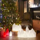 Llambë Tabele Dizajni me Shtëpi me Dritë të Bardhë ose të Kuqe Slide për Dizajn - Kuusi Viadurini