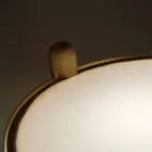 Llambë tavoline në ah me detaje në metal dhe lëkure vegane - Avetta Viadurini