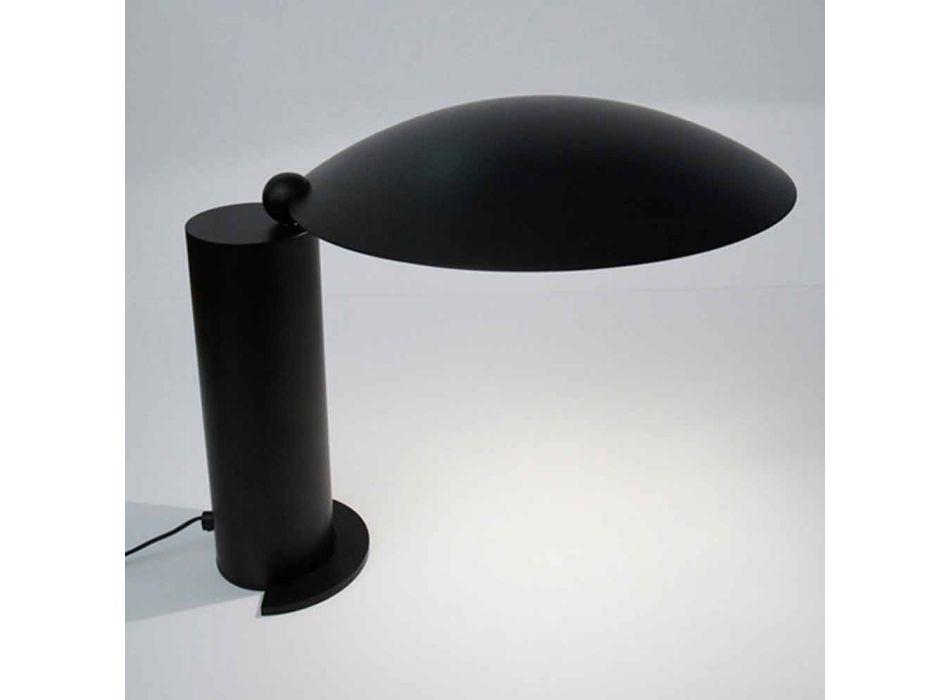 Llambë tavoline në krom ose metal të zi me LED prodhuar në Itali - Orlando Viadurini