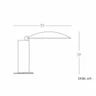 Llambë tavoline në krom ose metal të zi me LED prodhuar në Itali - Orlando Viadurini