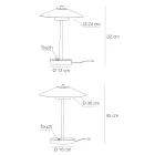 Llambë Tavoline Metalike Mira me Përfundime të Ndryshme të Prodhuar në Itali Viadurini