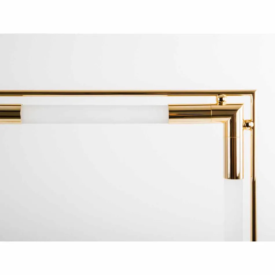 Llambë tavoline në tunxh dhe rrëshirë me bazë mermeri prodhuar në Itali - Kuizë Viadurini