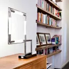 Llambë tavoline në tunxh dhe rrëshirë me bazë mermeri prodhuar në Itali - Kuizë Viadurini