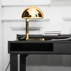 Llambë tavoline në bronz me përfundim të artë ose paladium prodhuar në Itali - Adana Viadurini