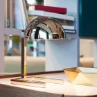 Llambë tavoline në bronz me përfundim të artë ose paladium prodhuar në Itali - Adana Viadurini