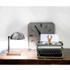 Llambë tavoline në bronz me përfundim të artë ose paladium prodhuar në Itali - Adana Viadurini