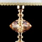 Tavolinë qelqi dhe llambë kristal Belle, e bërë në Itali Viadurini