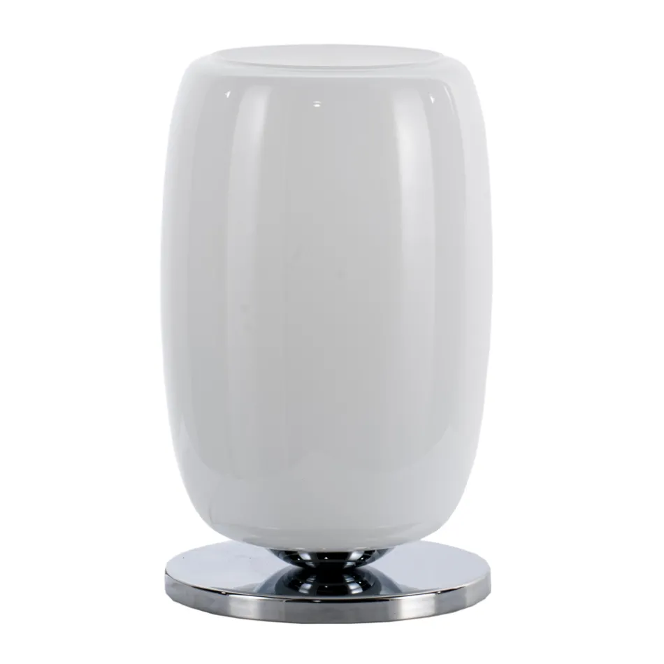 Llambë tavoline me xham të fryrë me dorë në Venecia 16 22 cm - Bambu Viadurini