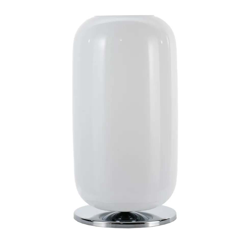 Llambë tavoline me xham të fryrë me dorë në Venecia 16 22 cm - Bambu Viadurini