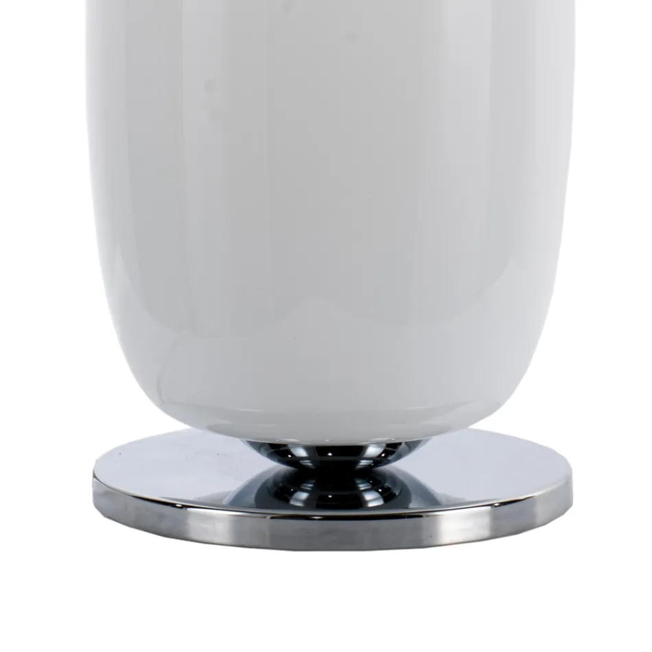 Llambë tavoline me xham të fryrë me dorë në Venecia 16 22 cm - Bambu Viadurini