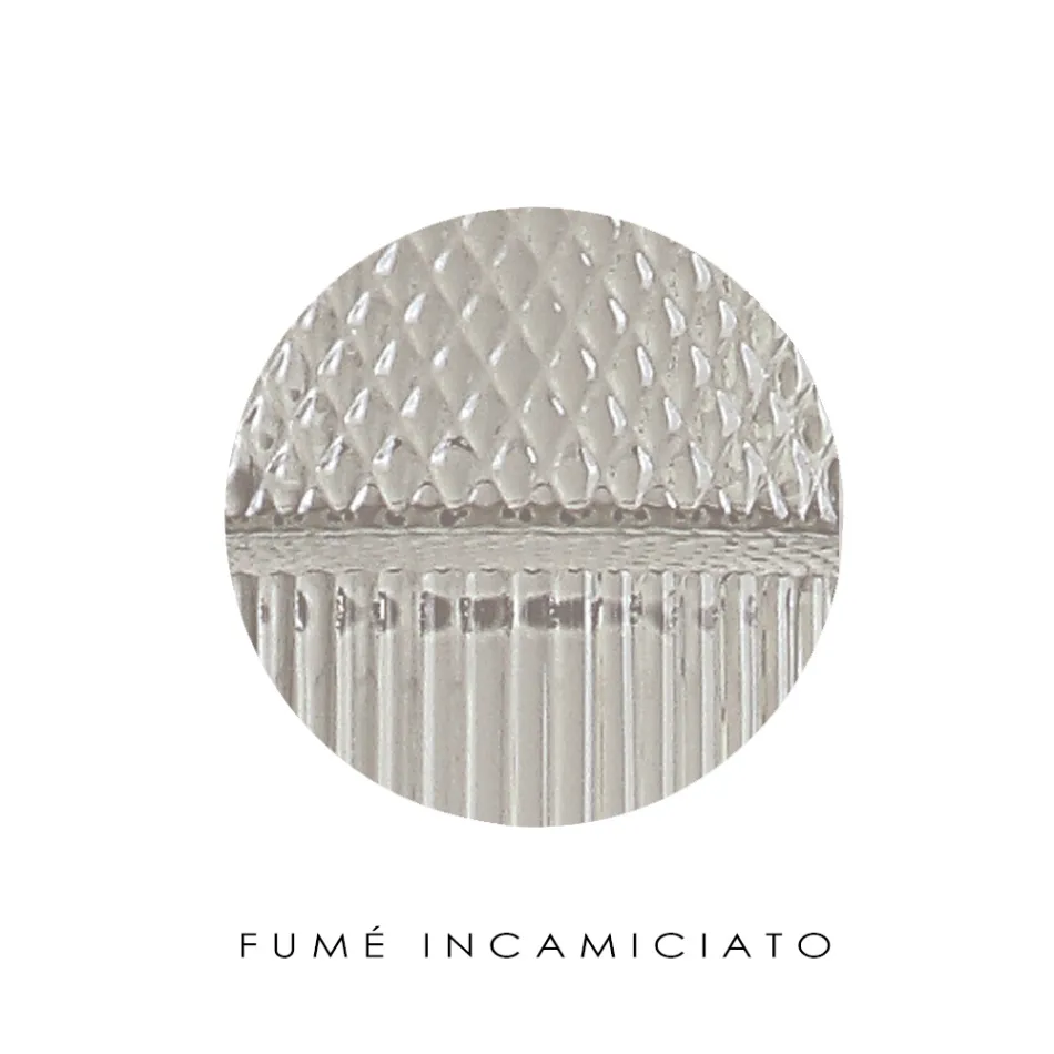 Llambë tavoline në xham të fryrë me dorë në Venecia dhe metal - Satomi Viadurini