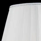 Llambë tryeze qelqi Ivy transparente dhe kristal, e bërë në Itali Viadurini