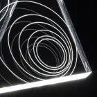 Llambë tavoline Dekor me laser akrilik me palosje Led Kristal - Possett Viadurini