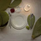 Llambë tryeze e udhëhequr në xham të bardhë me fërkim Dizajn Modern - Shishe Viadurini