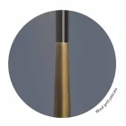 Llambë tavoline moderne në metal, dru dhe organza prodhuar në Itali - Boom Viadurini