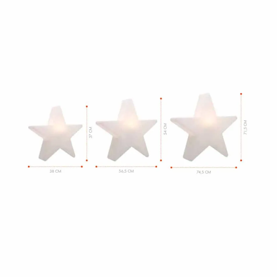 Llambë polietileni diellore ose LED Star Design Table - Ringostar Viadurini