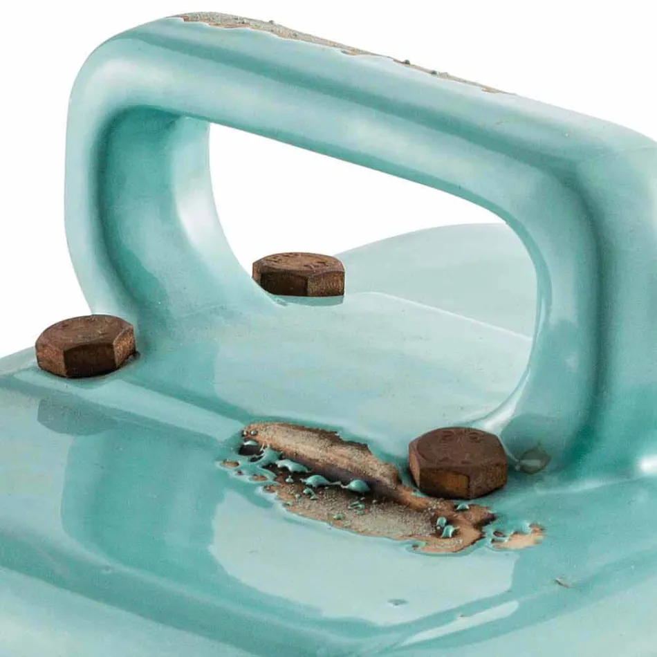 Llambë tavoline stili industrial në qeramikë dhe hekur Valerie Viadurini