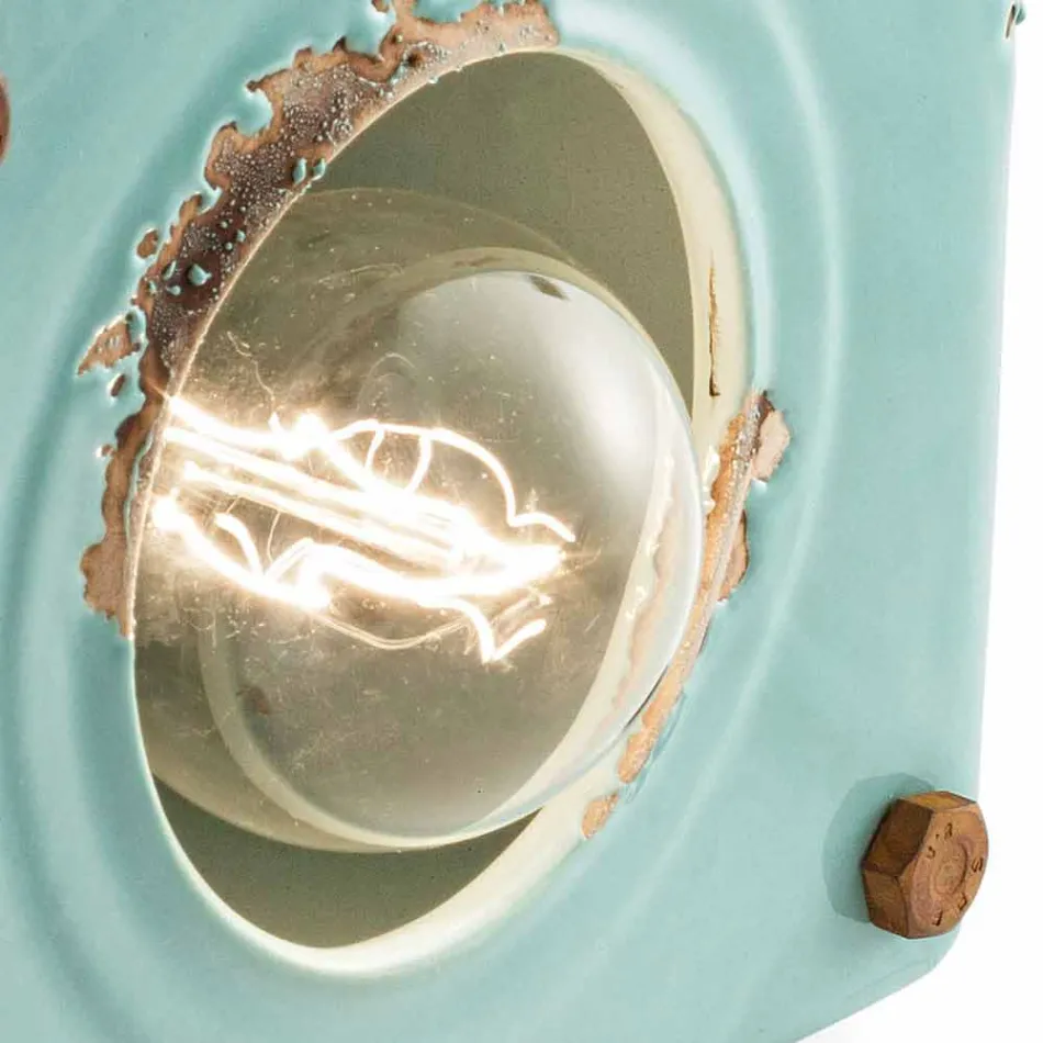 Llambë tavoline stili industrial në qeramikë dhe hekur Valerie Viadurini